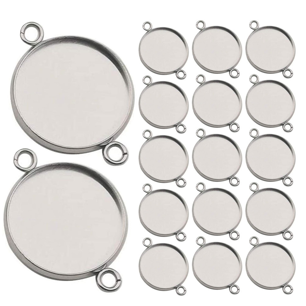 Bezels Set Pendant - 20 sztuk – oprawki do biżuterii