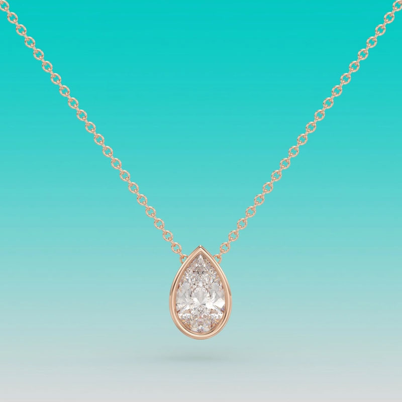 Naszyjnik z moissanitem o szli – Bezels Set Pendant recenzja i cena